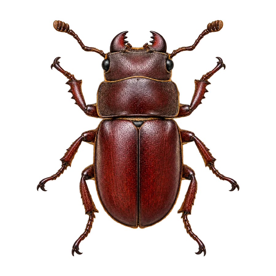 Stag beetle illustration