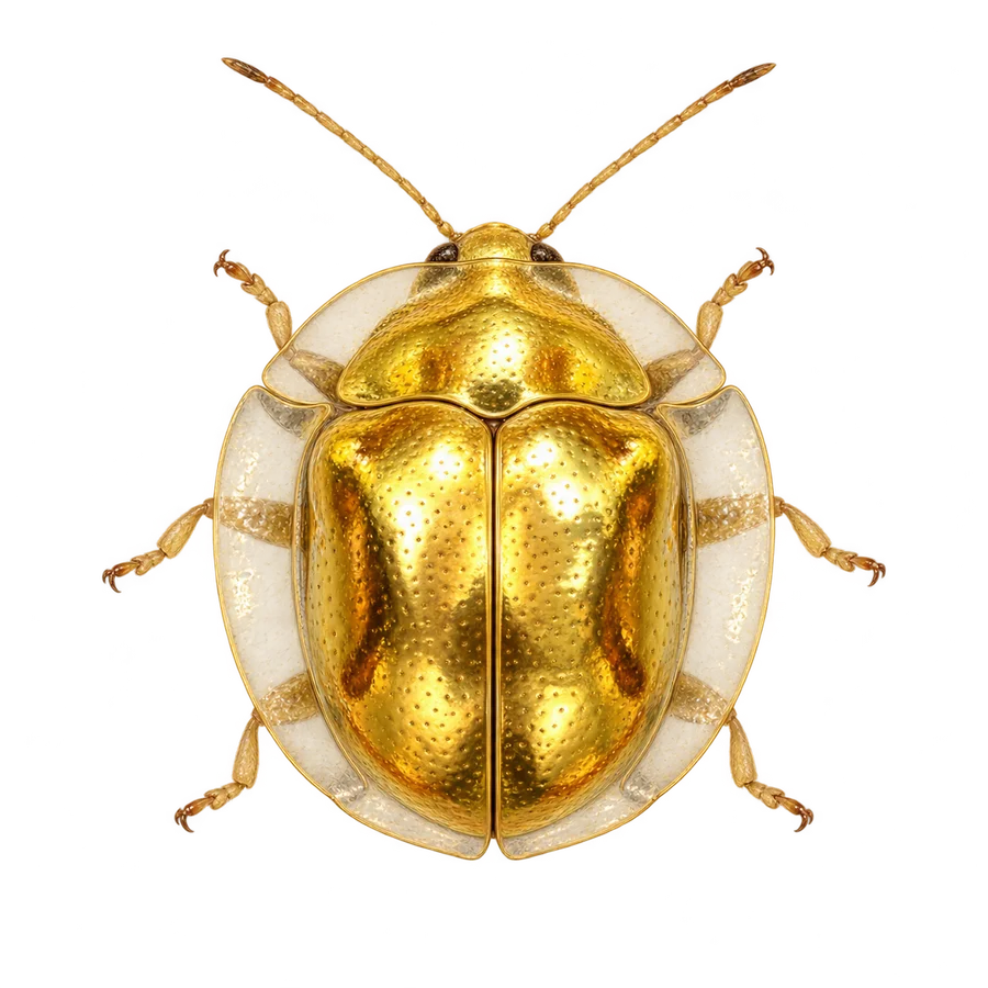 Golden tortoise beetle illustration