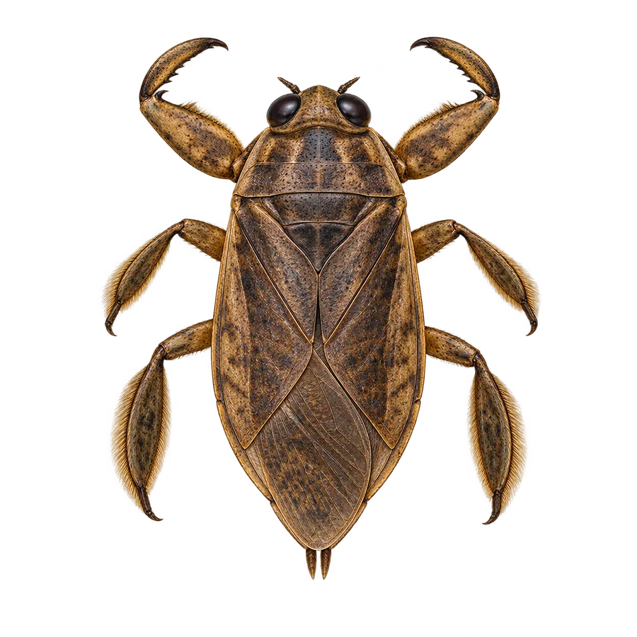 Giant water bug illustration