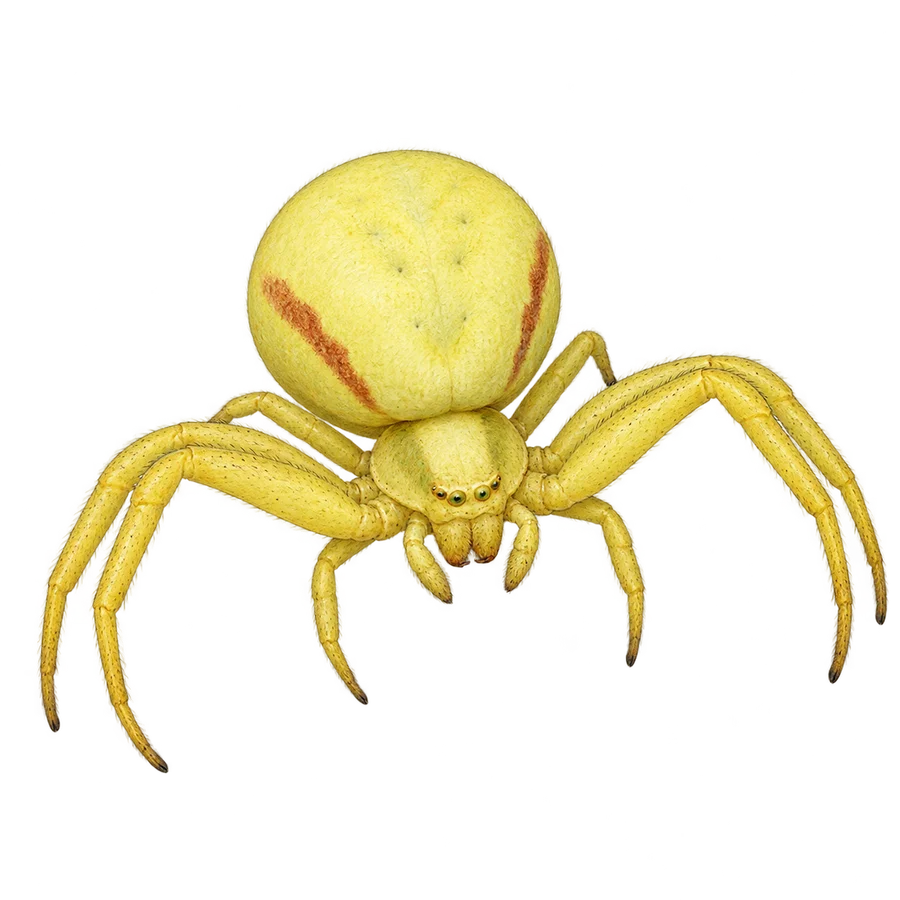 Goldenrod crab spider, female illustration